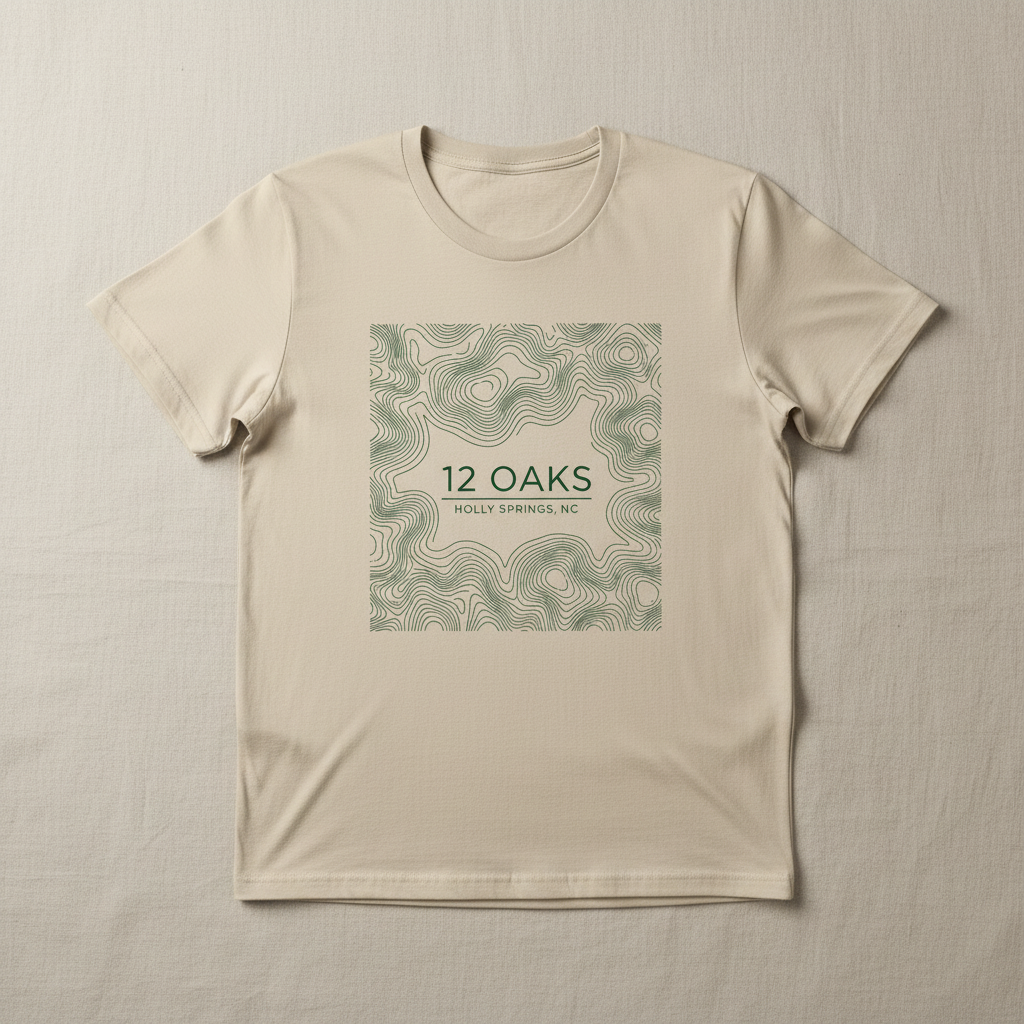 12 Oaks Topographic Tee